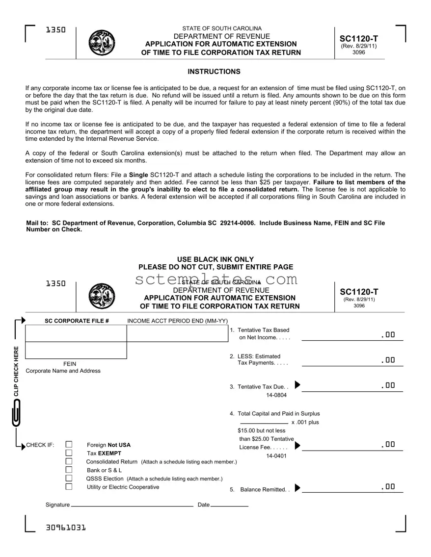 Fill Your Sc1120 T Template