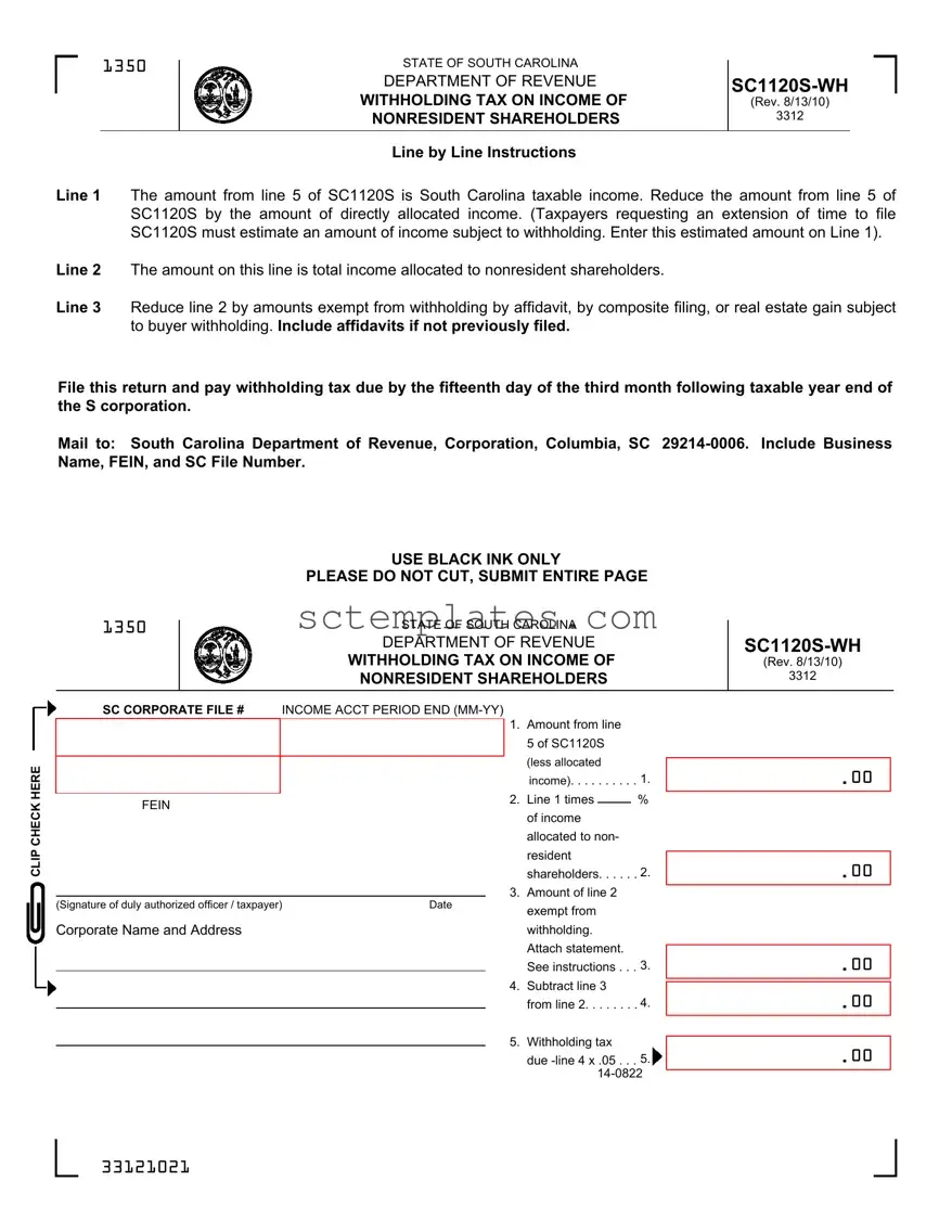 Fill Your Sc1120S Wh Template