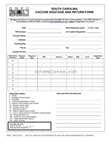 Fill Your Dhec 1209 Template