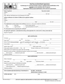 Fill Your Sc Dhec Application Template