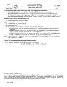 Fill Your South Carolina Abl Template